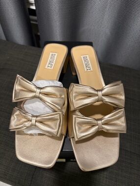 Badgley Mischka Giorgia II Low Block Slide Sandals